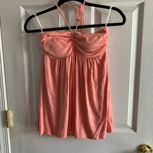 Charlotte Russe Coral Strapless Top
